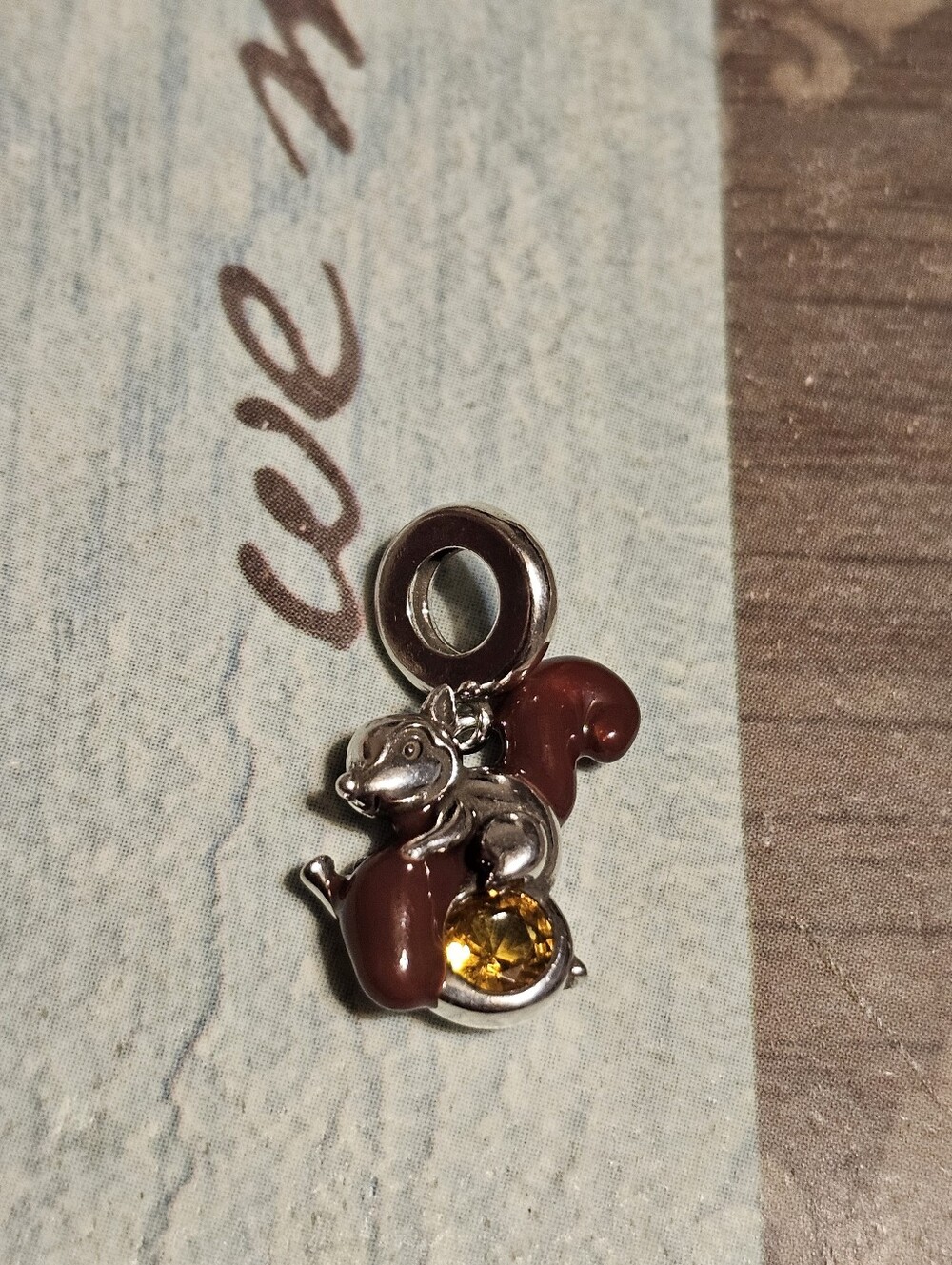 Sterling Silver 925 Squirrel Charm Pendant